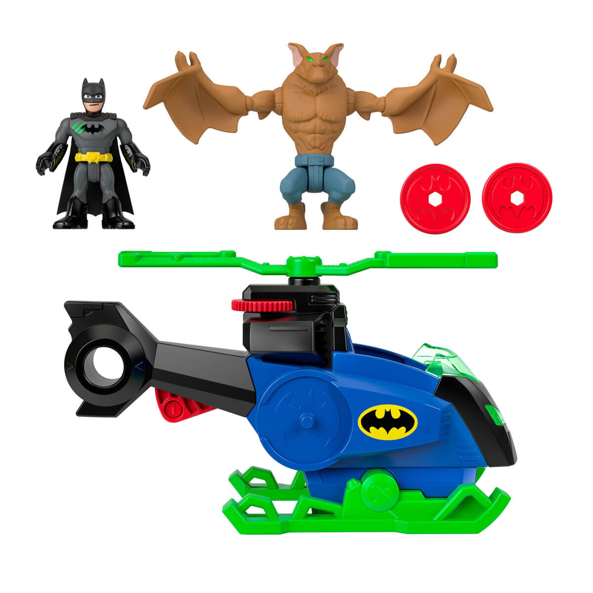 Imx Dc Super Friends Batcopter ve Man-Bat Oyun Seti-  JML97