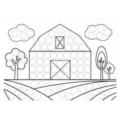 Lino Dot Markers Boyama Kitabı - Çiftlik