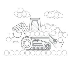 Lino Dot Markers Boyama Kitabı - Araçlar