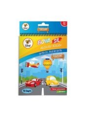 Lino Boya Sil Aktivite Boyama Kitabı A5 Ebat - Taşıtlar