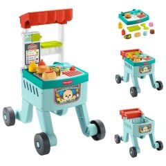 4in1 Fisher Price Sesli ve Işıklı Eğlen ve Öğren Alışveriş Sepeti Yürüteç- JLM95