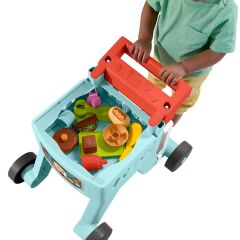 4in1 Fisher Price Sesli ve Işıklı Eğlen ve Öğren Alışveriş Sepeti Yürüteç- JLM95