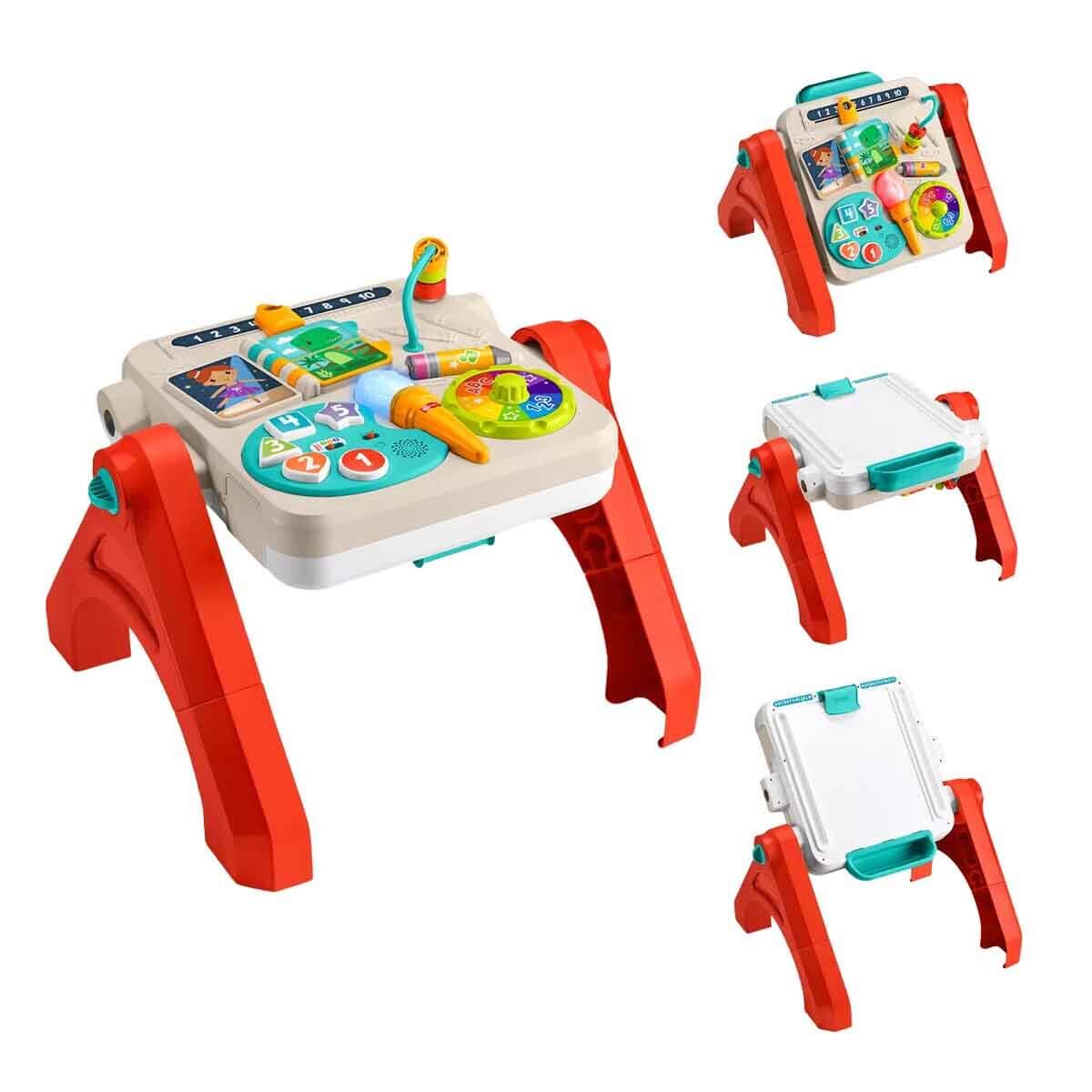 4in1 Fisher Price Sesli ve Işıklı Eğlen ve Öğren Aktivite ve Çizim Masası- JLM96