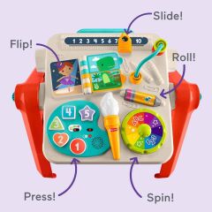 4in1 Fisher Price Sesli ve Işıklı Eğlen ve Öğren Aktivite ve Çizim Masası- JLM96