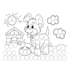 Lino Dot Markers Boyama Kitabı - Hayvanlar