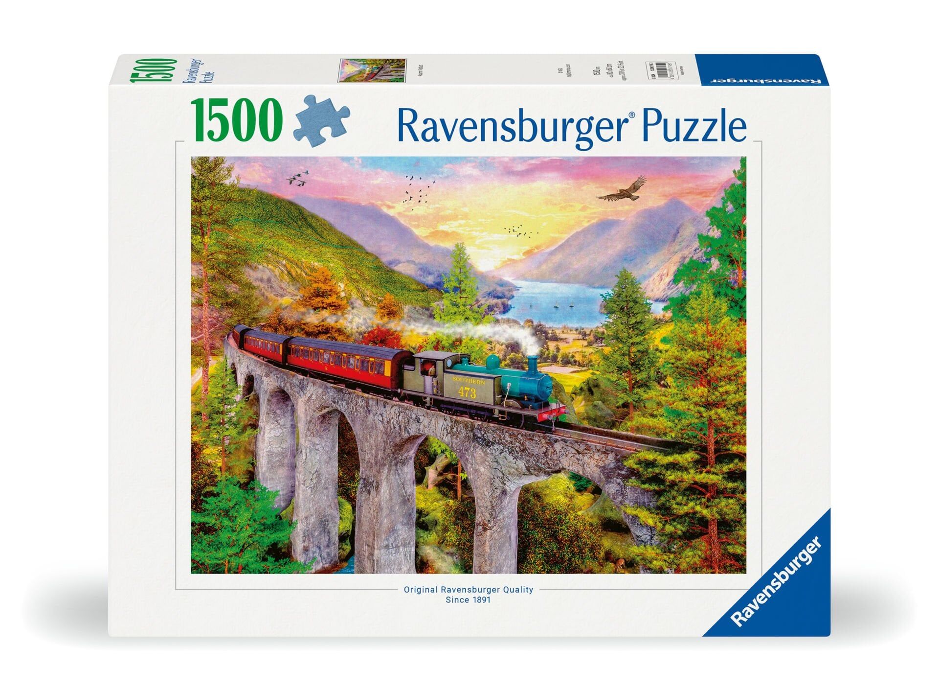 1500 Parça Puzzle Köprüde Tren (120007951)