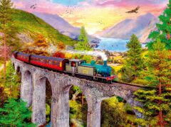 1500 Parça Puzzle Köprüde Tren (120007951)