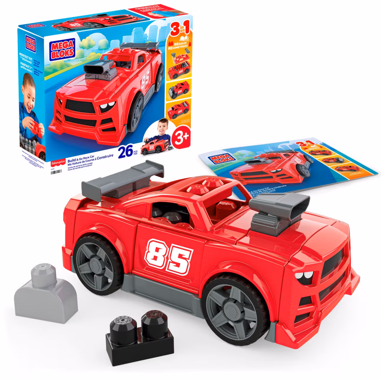 Mega Blocks  Yap ve Yarış Arabası- JKG35