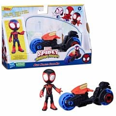 Spidey And His Amazing Friends Motorsiklet Ve Figür F6777 - Miles Morales Spiderman