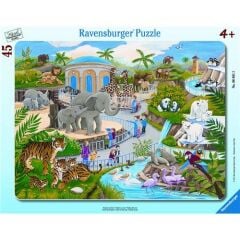 Ravensburger 45 Parçalı Büyük Çerçeveli Puzzle Hayvanat Bahçesi (066612)