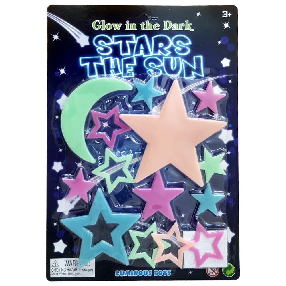 Samatlı Oyuncak Fosforlu Ay Yıldız Seti Glow İn The Dark SG-21008ABCD-1