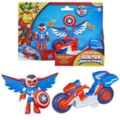 Marvel Iron Man and His Awesome Friends Figür ve Araç Seti G1257 - Captain America