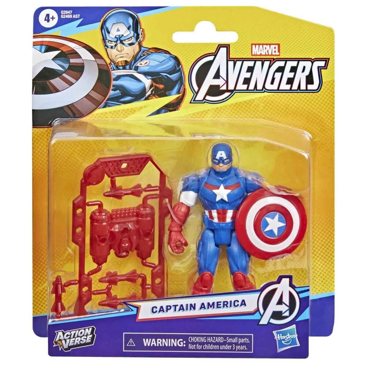 Marvel Avengers Action Verse Aksiyon Figürü- KAPTAN AMERİKA-  G2469