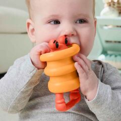 Fisher Price Deniz Dostları 2in1 Silikon Çıngırak JHB54 - Yengeç JHB55