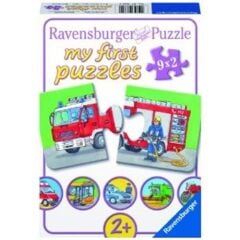 Ravensburger 9x2 Parçalı Puzzle Araçlar (073320)