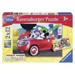 Ravensburger 2x12 Parçalı Puzzle Want Disney Mickey  (075652)