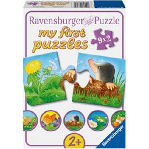Ravensburger 9x2 Parçalı Puzzle Bahçe Hayvanları (073139)