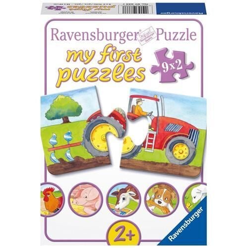 Ravensburger 9x2 Parçalı Puzzle Çiftlik (073337)