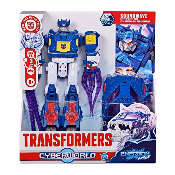 Transformers Cyberworld Energon Surge Soundwave Dönüşen Robot Figürü-  G1964