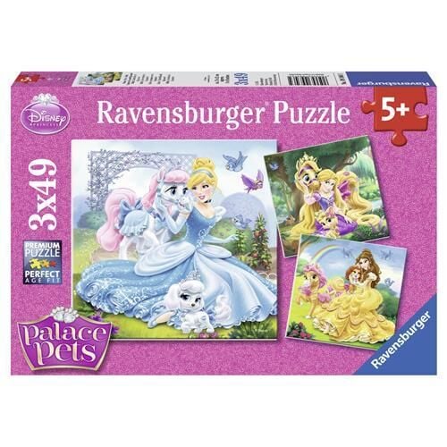 3x49 Parça Puzzle Walt Disney Belle Cinderella Rapunzel (093465)