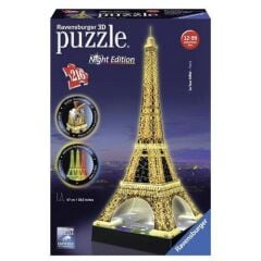 Ravensburger 3 Boyutlu Plastik Puzzle Işıklı Eyfel (125791)