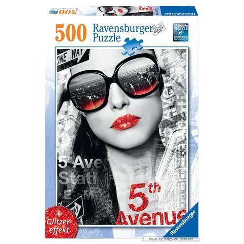 500 Parça Puzzle 5. Cadde Önünde (Işıltılı Dudaklar) (147137)