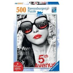 500 Parça Puzzle 5. Cadde Önünde (Işıltılı Dudaklar) (147137)