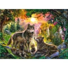 Ravensburger 500 Parçalı Puzzle Kurt Ailesi (147458)
