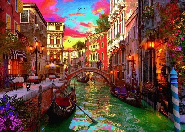 Ravensburger 1000 Parçalı Puzzle Venice Ramance-152629 (152629)