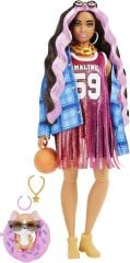 Barbie Extra GRN27 Ekose Ceketli Bebek HDJ46