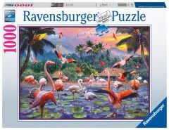 Ravensburger 1000 Parçalı Puzzle Pembe Flamingolar (170821)
