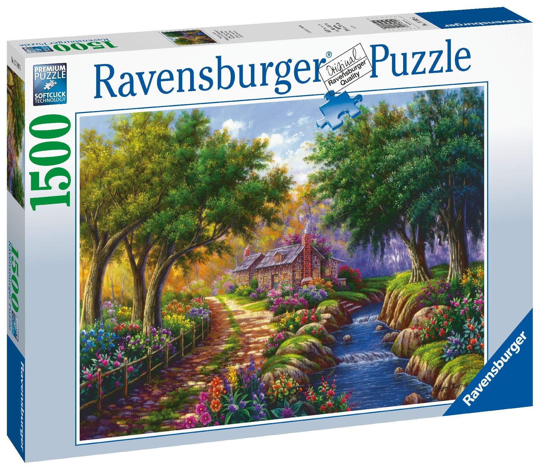 1500 Parça Puzzle Nehir Kıyısında Kır Evi (171095)