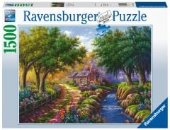 1500 Parça Puzzle Nehir Kıyısında Kır Evi (171095)