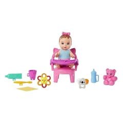 Barbie Bebek Bakıcısı Özellikli Minik Bebekler- GHV83 - Beslenme Zamanı HJY29