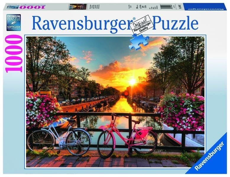 Ravensburger 1000 Parçalı Puzzle Amsterdamda Bisiklet-196067 (196067)