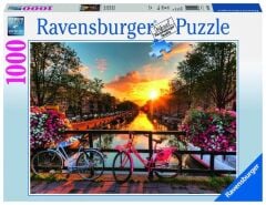 Ravensburger 1000 Parçalı Puzzle Amsterdamda Bisiklet-196067 (196067)