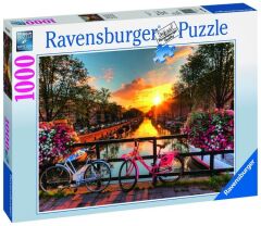 Ravensburger 1000 Parçalı Puzzle Amsterdamda Bisiklet-196067 (196067)