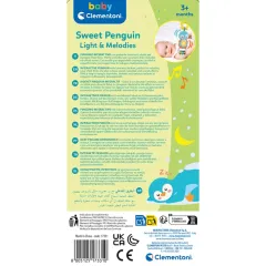 17331 Baby Clementoni - İnteraktif Penguen Oyuncak Çıngırak 3+ ay
