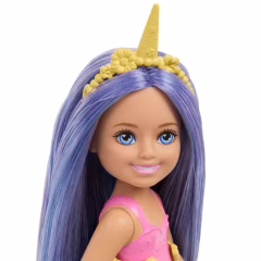 Barbie Chelsea Hayaller Ülkesi Bebekler- JKH54 -Tek Boynuzlu At Mavi Saçlı- JKH55