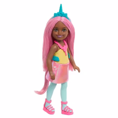 Barbie Chelsea Hayaller Ülkesi Bebekler- JKH54 -Tek Boynuzlu At Pembe Saçlı