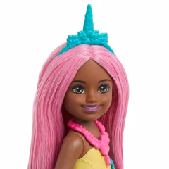 Barbie Chelsea Hayaller Ülkesi Bebekler- JKH54 -Tek Boynuzlu At Pembe Saçlı