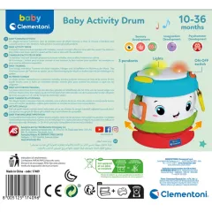 17409 Baby Clementoni - Bebek Aktivite Davulu 10-36 ay