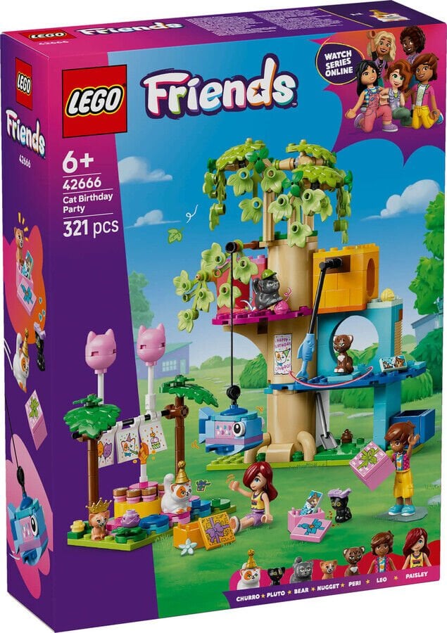 42666 LEGO® Friends Kedi Doğum Günü Partisi ve Ağaç Ev