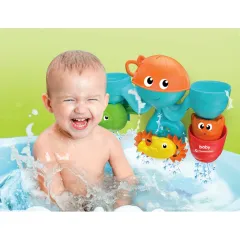 17458 Baby Clementoni - Eğlenceli Arkadaşlar Su Parkı Banyo Oyuncağı 10+ ay