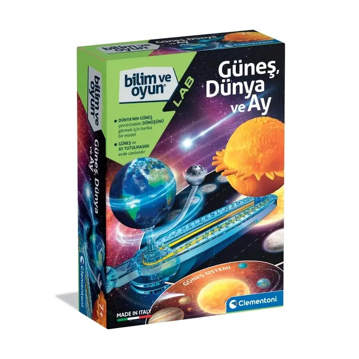 Clementoni Bilim ve Oyun - Dünya, Güneş, Ay-  64738