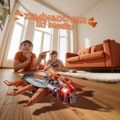 Uzaktan Kumandalı Duvara Tırmanabilen Robot Böcek Oyuncak – LED Işıklı & USB Şarjlı