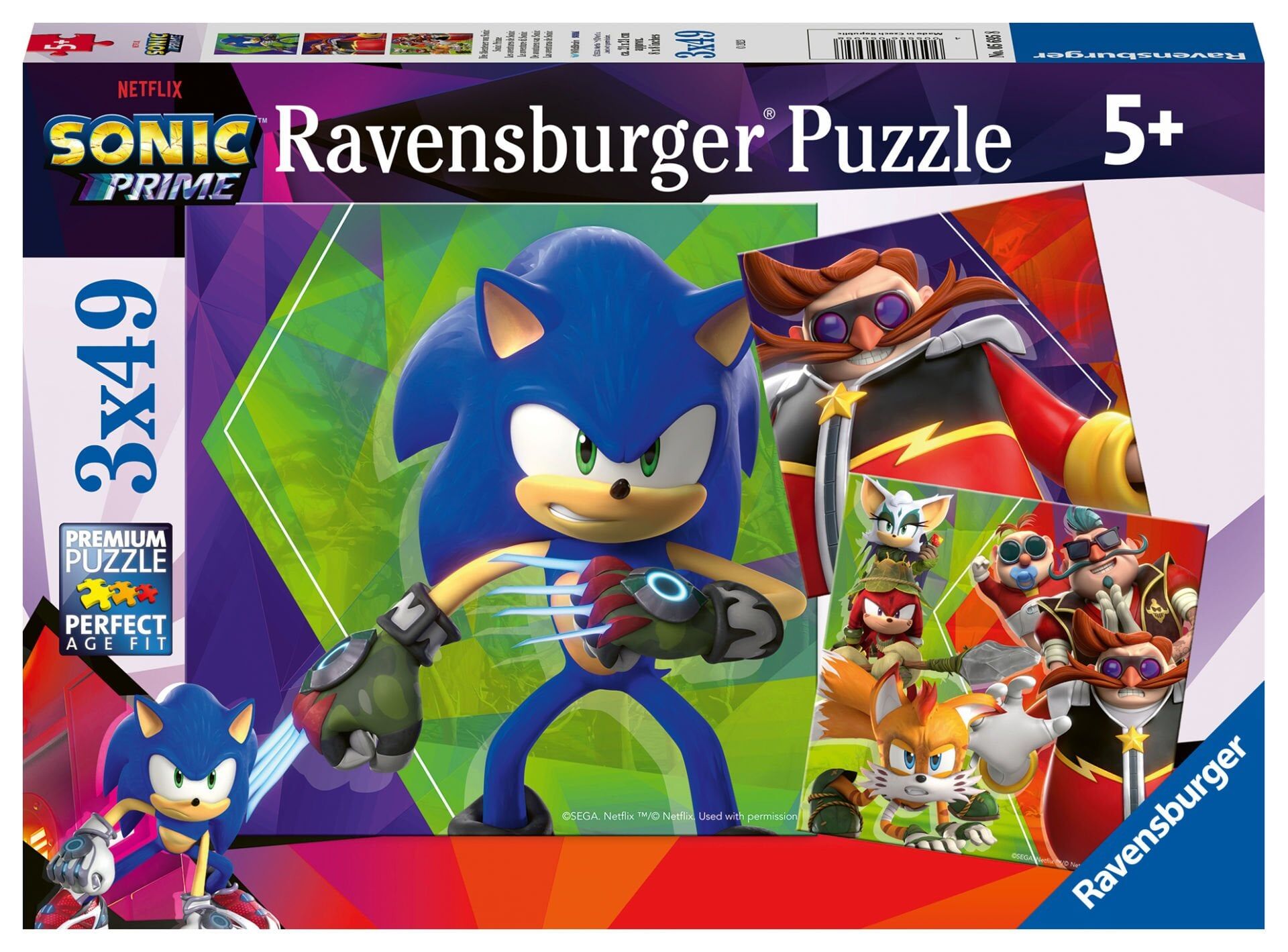3x49 Parça Puzzle Sonic (056958)