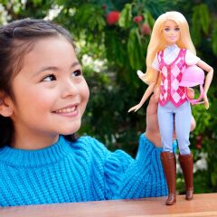 Barbie Great Horse Chase Barbie Binici Bebek - Malibu-  HXJ38