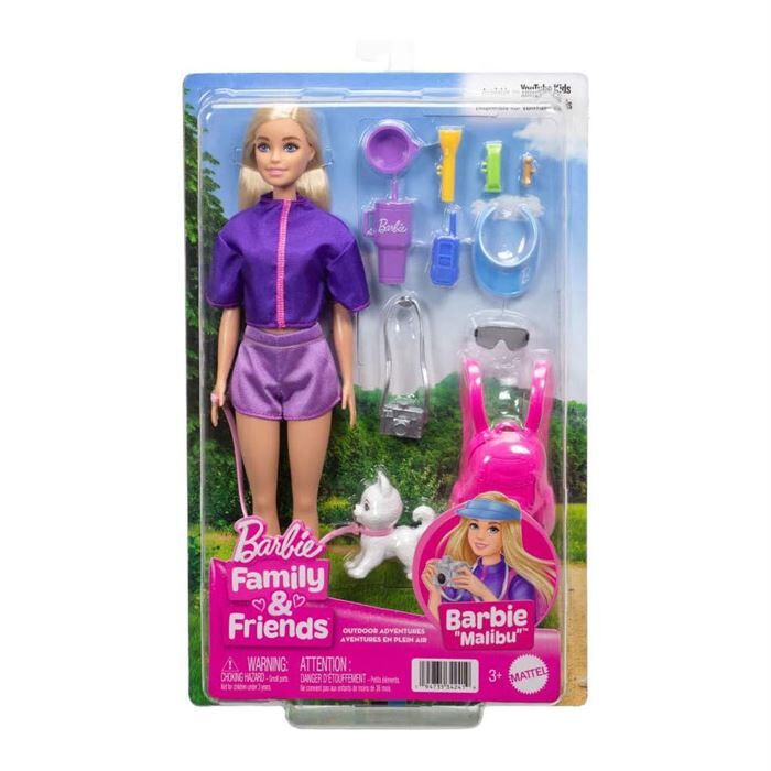 Barbie ''Malibu'' Bebek ve Aksesuarlar- JJV59